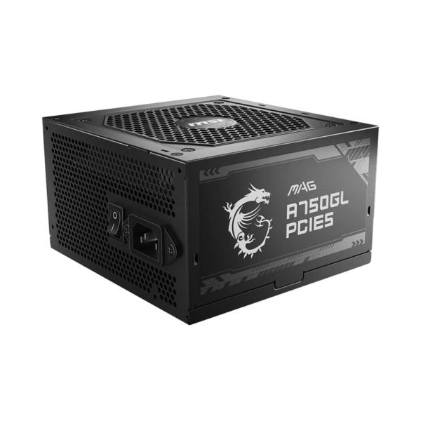 MSI MAG A750GL PCIE5 power supply unit 750 W 20+4 pin ATX ATX Zwart (MAG A750GL PCIE5) MSI MAG A750GL PCIE5 power supply unit 750 W 20+4 pin ATX ATX Zwart (MAG A750GL PCIE5)