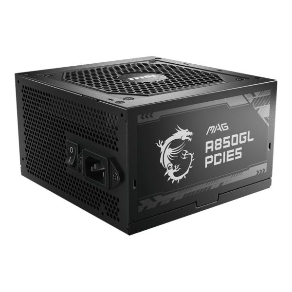 MSI MAG A850GL PCIE5 power supply unit 850 W 20+4 pin ATX ATX Zwart (MAG A850GL PCIE5) MSI MAG A850GL PCIE5 power supply unit 850 W 20+4 pin ATX ATX Zwart (MAG A850GL PCIE5)