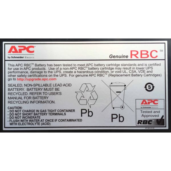 APC Batterij Vervangings Cartridge APCRBC140 (RBC44 opvolger) (OEM) (RBC140)