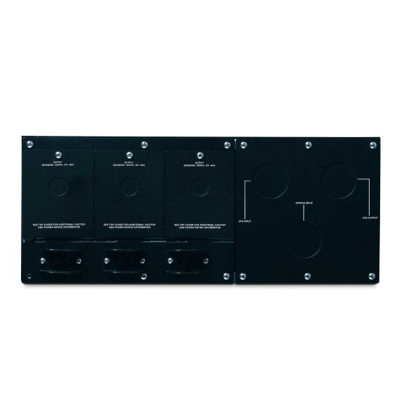 APC Service bypass Panel SBP16KRMI4U - 230V, 100A Hardwire ingang, (3x) 30A hardwire uitgang (SBP16KRMI4U)
