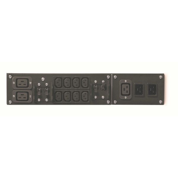 APC Service bypass Panel SBP5000RMI2U - 230V, Hardwire of C20 ingang, (8x) C13 & (2x) C19 uitgang (SBP5000RMI2U)