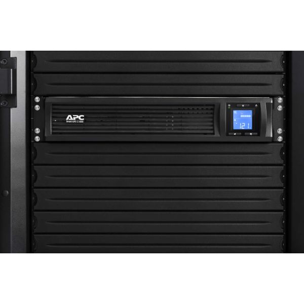 APC Smart-UPS SMC1000I-2UC Noodstroomvoeding - 4x C13, USB, Rack Mountable, SmartConnect, 1000VA (SMC1000I-2UC)