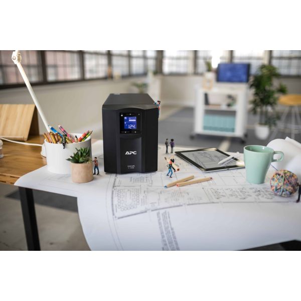 APC Smart-UPS SMC1000IC Noodstroomvoeding - 8x C13, USB, SmartConnect, 1000VA (SMC1000IC)