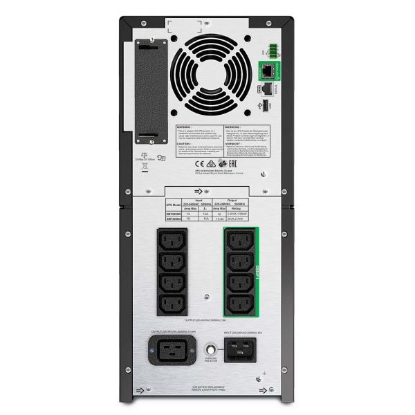 APC Smart-UPS SMT3000IC Noodstroomvoeding - 8x C13, 1x C19, USB, SmartConnect, 3000VA (SMT3000IC)