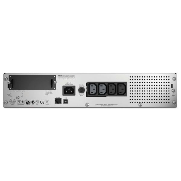 APC Smart-UPS SMT750RMI2U Noodstroomvoeding - 4x C13, USB, Rack Mountable, 750VA (SMT750RMI2U)