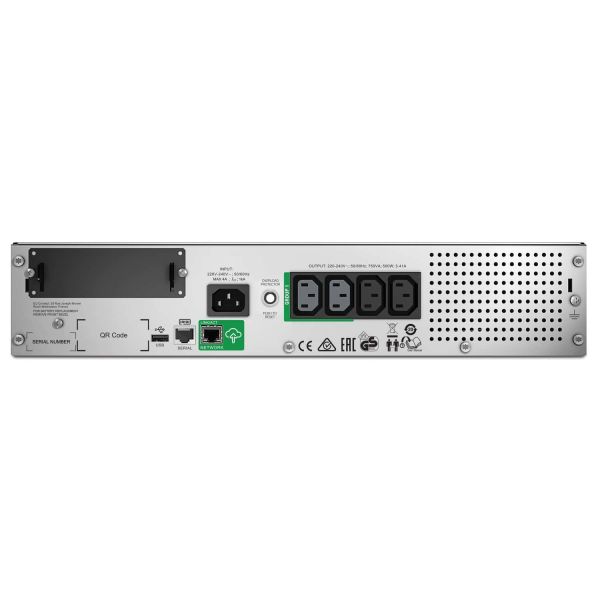 APC Smart-UPS SMT750RMI2UC Noodstroomvoeding - 4x C13, USB, Rack Mountable, SmartConnect, 750VA (SMT750RMI2UC)