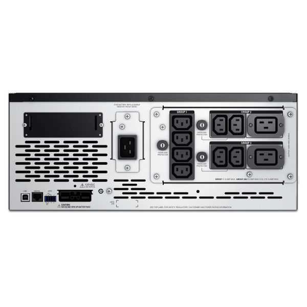 APC Smart-UPS X SMX2200HV Noodstroomvoeding - 2200VA, 8x C13, 2x C19 uitgang, USB, short depth (SMX2200HV)