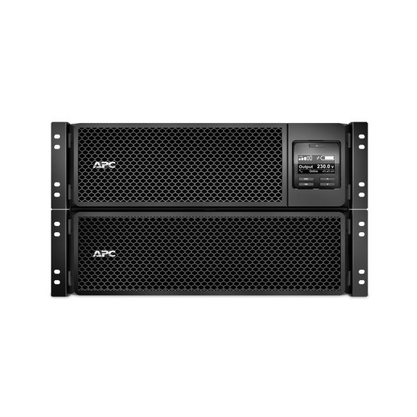 APC Smart-UPS On-Line 10KVA noodstroomvoeding 6x C13, 4x C19, hardwire 1 fase uitgang, rackmountable, Embedded NMC (SRT10KRMXLI)