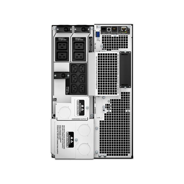 APC Smart-UPS On-Line SRT10KXLI - 10kW/VA, 6x C13, 4x C19, hardwire 1 fase uitgang, Embedded NMC (SRT10KXLI) 6/8 APC Smart-UPS On-Line SRT10KXLI - 10kW/VA, 6x C13, 4x C19, hardwire 1 fase uitgang, Embedded NMC (SRT10KXLI)