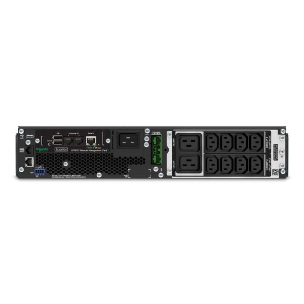 APC Smart-UPS On-Line SRT2200RMXLI-NC Noodstroomvoeding - 2200VA, 8x C13 & 2x C19, rackmount, NMC (SRT2200RMXLI-NC)
