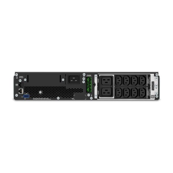 APC Smart-UPS On-Line SRT3000RMXLI Noodstroomvoeding - 3000VA, 8x C13 & 2x C19, rackmount (SRT3000RMXLI)