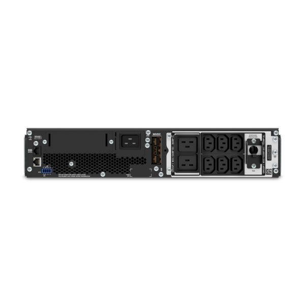 APC Smart-UPS On-Line, 3kVA, Rekmontage 2U, 208V/230V, 6x IEC C13+2x IEC C19 uitgang, SmartSlot, Verlengde runtime, Rail kit inbegrepen (SRT3000RMXLW-IEC) APC Smart-UPS On-Line, 3kVA, Rekmontage 2U, 208V/230V, 6x IEC C13+2x IEC C19 uitgang, SmartSlot, Verlengde runtime, Rail kit inbegrepen (SRT3000RMXLW-IEC)