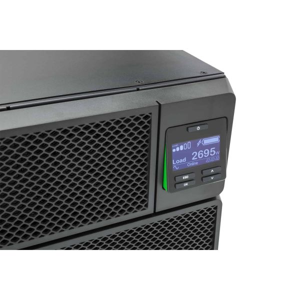 APC Smart-UPS On-Line 5000VA noodstroomvoeding 6x C13, 4x C19 uitgang, rackmountable, Embedded NMC (SRT5KRMXLI)
