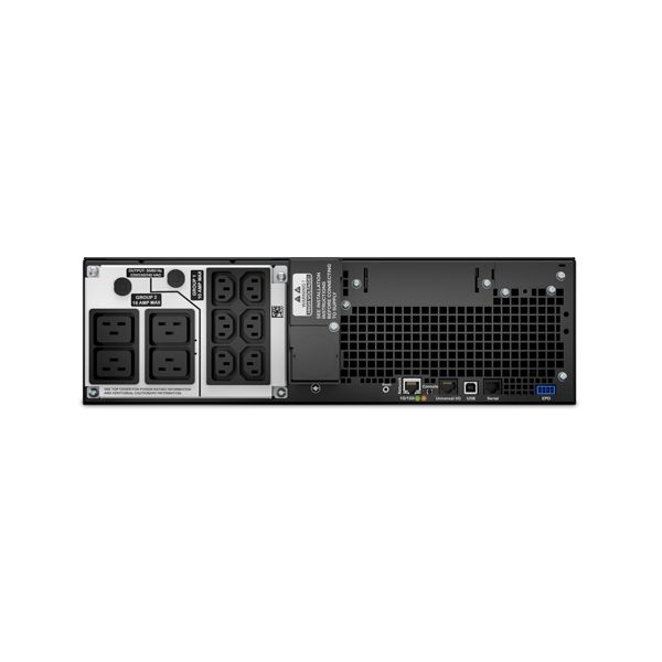 APC Smart-UPS On-Line SRT5KRMXLI-6W - 5000VA ,6x C13, 4x C19 uitgang, rackmountable, Embedded NMC, 6 jaar garantie (SRT5KRMXLI-6W) 1/7 APC Smart-UPS On-Line SRT5KRMXLI-6W - 5000VA ,6x C13, 4x C19 uitgang, rackmountable, Embedded NMC, 6 jaar garantie (SRT5KRMXLI-6W)
