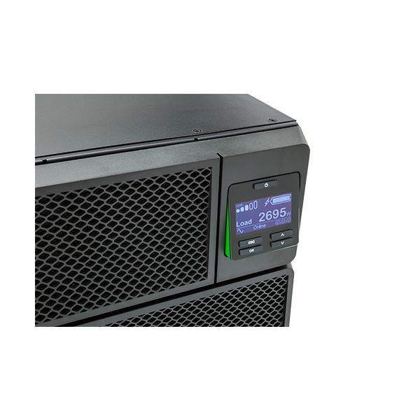 APC Smart-UPS On-Line SRT5KRMXLI-6W - 5000VA ,6x C13, 4x C19 uitgang, rackmountable, Embedded NMC, 6 jaar garantie (SRT5KRMXLI-6W) APC Smart-UPS On-Line SRT5KRMXLI-6W - 5000VA ,6x C13, 4x C19 uitgang, rackmountable, Embedded NMC, 6 jaar garantie (SRT5KRMXLI-6W)