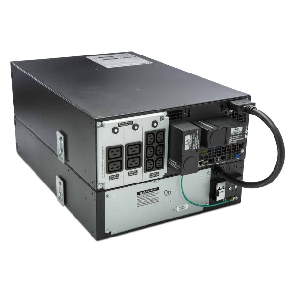 APC Smart-UPS On-Line 6000VA noodstroomvoeding 6x C13, 4x C19, hardwire 1 fase uitgang, rackmountable, Embedded NMC (SRT6KRMXLI)