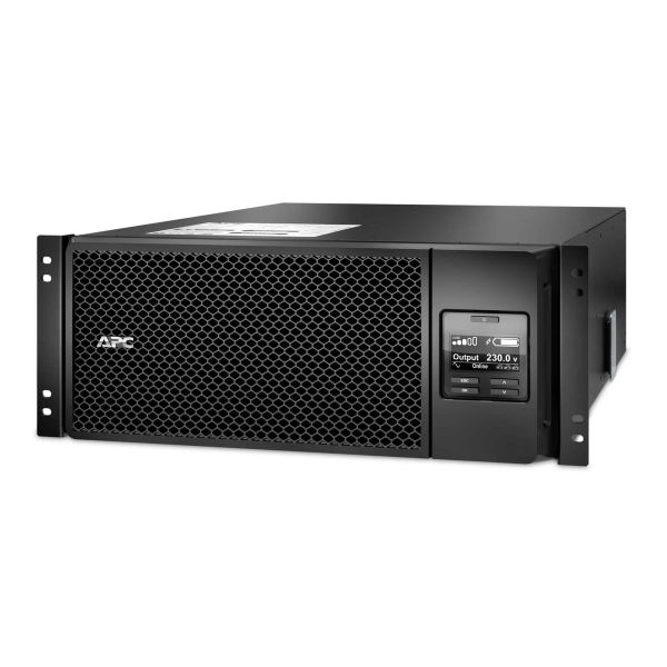 APC Smart-UPS On-Line 6000VA noodstroomvoeding 6x C13, 4x C19, hardwire 1 fase uitgang, rackmountable, Embedded NMC (SRT6KRMXLI)