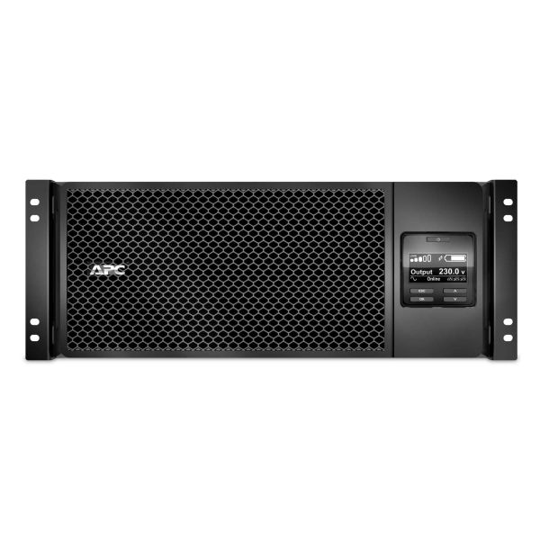 APC Smart-UPS On-Line SRT6KRMXLI - 6kW/VA, 6x C13 + 4x C19 + hardwire 1 fase uitgang, rackmountable, Embedded NMC (SRT6KRMXLI)
