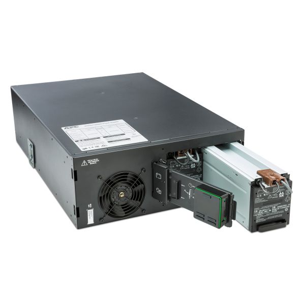 APC Smart-UPS On-Line 6000VA noodstroomvoeding 6x C13, 4x C19, hardwire 1 fase uitgang, rackmountable, Embedded NMC (SRT6KRMXLI)