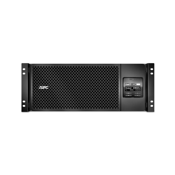 APC Smart-UPS On-Line 6000VA noodstroomvoeding 6x C13, 4x C19, hardwire 1 fase uitgang, rackmountable, Embedded NMC, 6 jaar garantie (SRT6KRMXLI-6W)