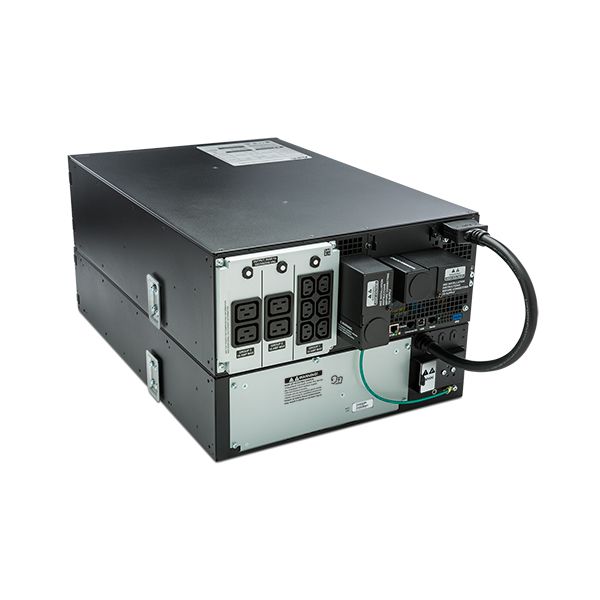 APC Smart-UPS On-Line 6000VA noodstroomvoeding 6x C13, 4x C19, hardwire 1 fase uitgang, rackmountable, Embedded NMC, 6 jaar garantie (SRT6KRMXLI-6W)