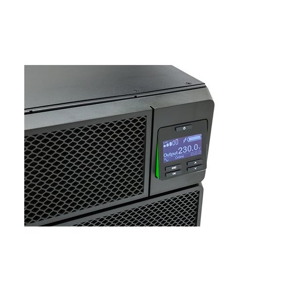 APC Smart-UPS On-Line SRT6KRMXLI-6W - 6kW/VA, 6x C13, 4x C19, hardwire 1 fase uitgang, rackmountable, Embedded NMC, 6 jaar garantie (SRT6KRMXLI-6W)