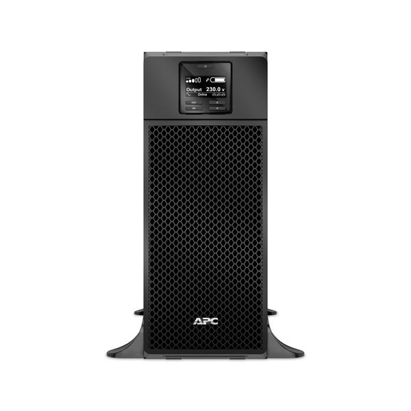 APC Smart-UPS On-Line SRT6KXLI - Noodstroomvoeding, 6x C13, 4x C19, hardwire 1 fase uitgang, Embedded NMC, Tower, 6000VA (SRT6KXLI)