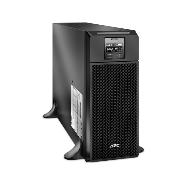 APC Smart-UPS On-Line SRT6KXLI - Noodstroomvoeding, 6x C13, 4x C19, hardwire 1 fase uitgang, Embedded NMC, Tower, 6000VA (SRT6KXLI)