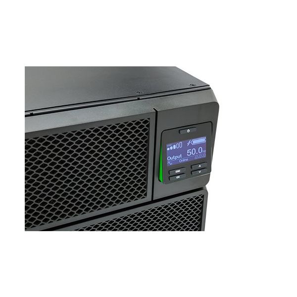 APC Smart-UPS On-Line 8000VA noodstroomvoeding 6x C13, 4x C19, hardwire 1 fase uitgang, rackmountable, Embedded NMC (SRT8KRMXLI)