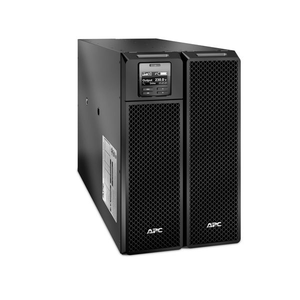APC Smart-UPS On-Line SRT8KXLI - Noodstroomvoeding, 6x C13, 4x C19, hardwire 1 fase uitgang, Embedded NMC, tower, 8000VA (SRT8KXLI)