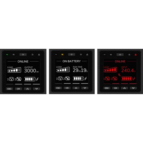 APC Smart-UPS On-Line SRTG8KXLI Noodstroomvoeding, 8000VA/W, 230V hardwired in&uit, 2x C19, 1x C13, NMC (SRTG8KXLI)