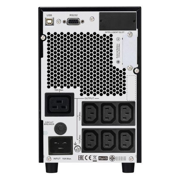 APC Easy-UPS On-Line SRV3KIL Noodstroomvoeding - 3000VA, 6x C13 1x C19, USB, extendable runtime (SRV3KIL)