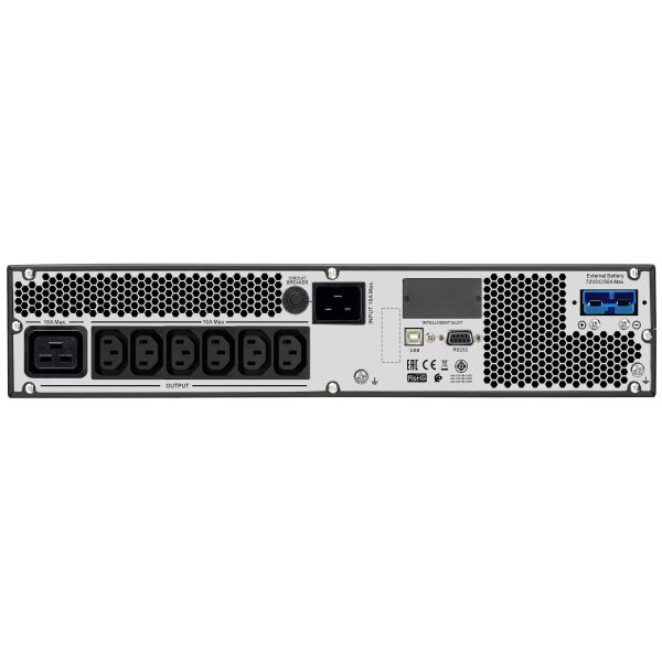 APC Easy-UPS On-Line 3000VA Noodstroomvoeding 6x C13, 1x C19 USB, Railkit, extendable runtime (SRV3KRILRK)