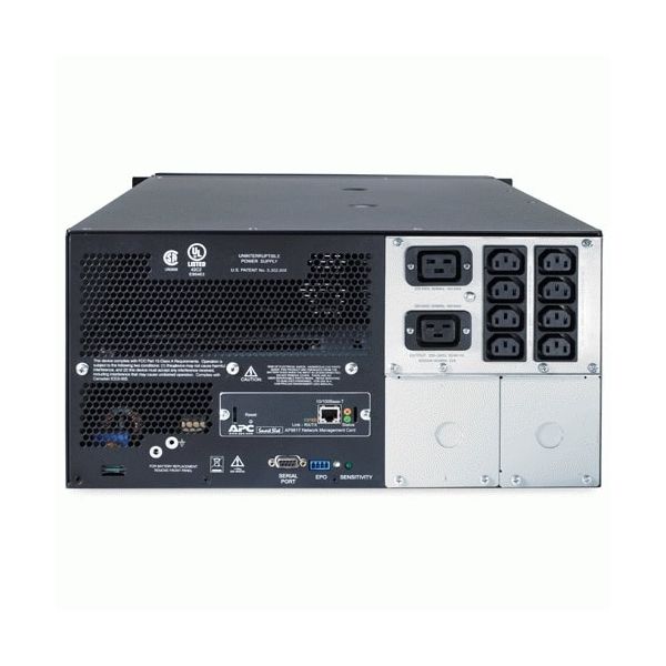 APC Smart-UPS SUA5000RMI5U - 5000VA, 8x C13, 2x C19 uitgang, NMC, Rackmount/Tower (SUA5000RMI5U) 8/9 APC Smart-UPS SUA5000RMI5U - 5000VA, 8x C13, 2x C19 uitgang, NMC, Rackmount/Tower (SUA5000RMI5U)
