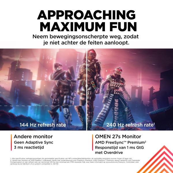 HP OMEN by HP OMEN by 27 inch FHD 240Hz Gaming Monitor - OMEN 27s (780G5E9#ABB)