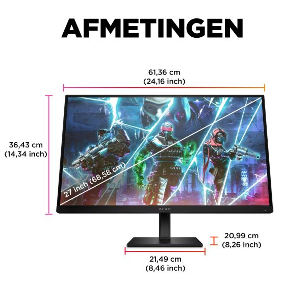 HP OMEN by HP OMEN by 27 inch FHD 240Hz Gaming Monitor - OMEN 27s (780G5E9#ABB)