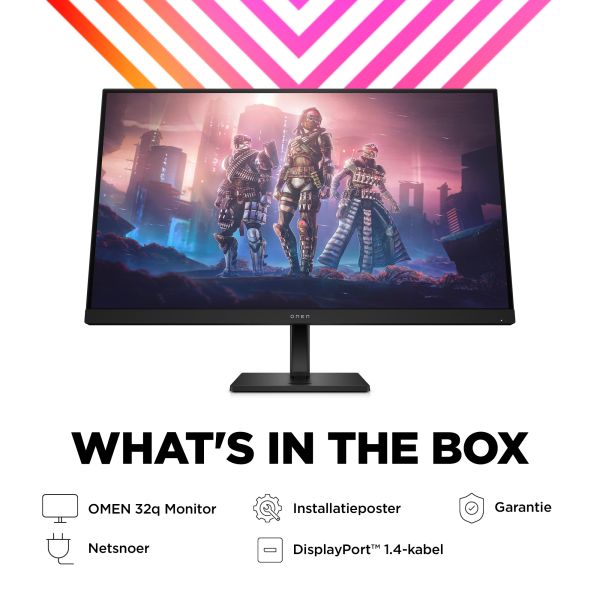 HP OMEN by HP OMEN by 31.5 inch QHD 165Hz Gaming Monitor - OMEN 32q (780K0E9#ABB)