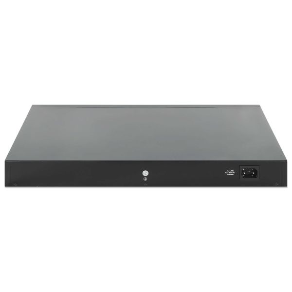 Intellinet 48-poorts Gigabit Ethernet PoE+ L2+ managed netwerk switch, 48x RJ45 + 6x 10G SFP+ uplinks, IEEE 802.3at/af conform, PoE-budget 450 W, Layer 2+/L3 Lite, 19" rackmontage, 3 jaar garantie (561969)