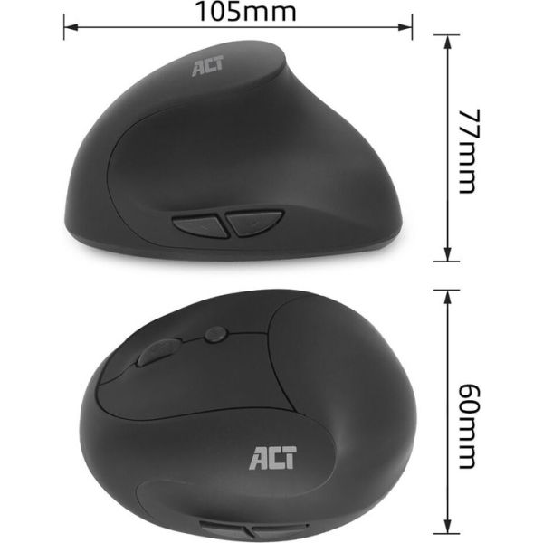 ACT AC5101 Ergonomische Draadloze Muis Rechtshandig (AC5101)