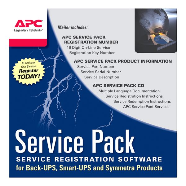 APC Servicepakket, 1-jarige garantieverlenging (voor nieuwe productaankopen) (WBEXTWAR1YR-SP-08)