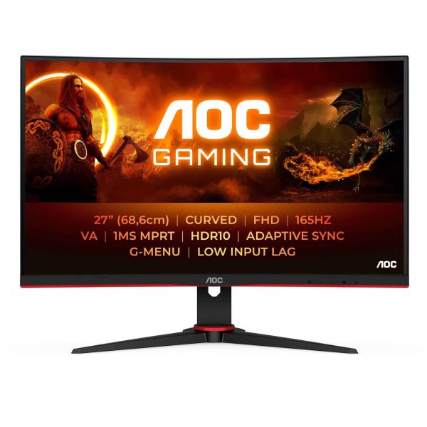 AOC G2 C27G2E/BK computer monitor 68,6 cm (27") 1920 x 1080 Pixels Full HD Zwart, Rood (C27G2E/BK)