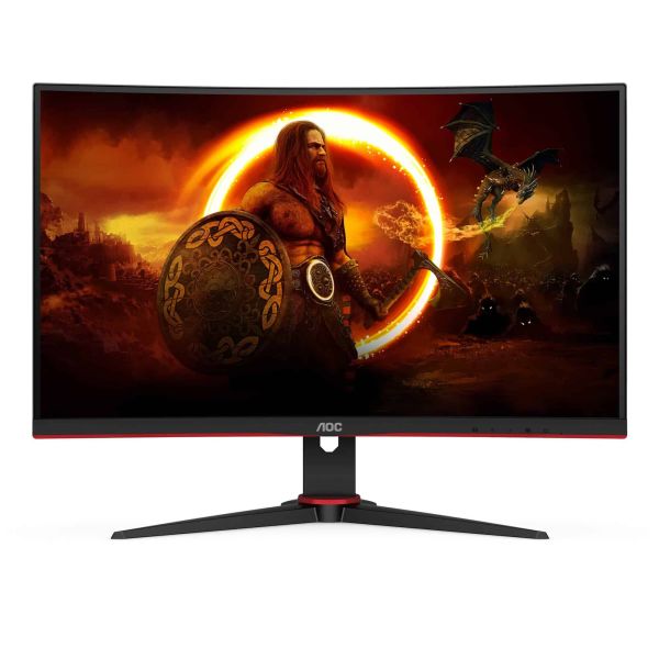 AOC G2 C27G2E/BK computer monitor 68,6 cm (27") 1920 x 1080 Pixels Full HD Zwart, Rood (C27G2E/BK) AOC G2 C27G2E/BK computer monitor 68,6 cm (27") 1920 x 1080 Pixels Full HD Zwart, Rood (C27G2E/BK)
