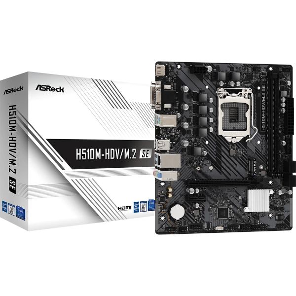 Asrock H510M-HDV/M.2 SE Intel H470 LGA 1200 (Socket H5) micro ATX (90-MXBM00-A0UAYZ)