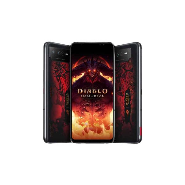 ASUS ROG Phone 6 Diablo Immortal Edition 17,2 cm (6.78") Dual SIM Android 12 5G USB Type-C 16 GB 512 GB 6000 mAh Zwart, Rood (90AI00B9-M002X0)