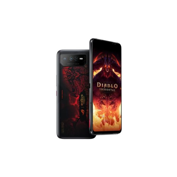 ASUS ROG Phone 6 Diablo Immortal Edition 17,2 cm (6.78") Dual SIM Android 12 5G USB Type-C 16 GB 512 GB 6000 mAh Zwart, Rood (90AI00B9-M002X0) ASUS ROG Phone 6 Diablo Immortal Edition 17,2 cm (6.78") Dual SIM Android 12 5G USB Type-C 16 GB 512 GB 6000 mAh Zwart, Rood (90AI00B9-M002X0)