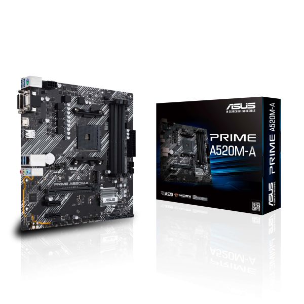 ASUS PRIME A520M-A II/CSM AMD A520 Socket AM4 micro ATX (90MB17H0-M0EAYC)