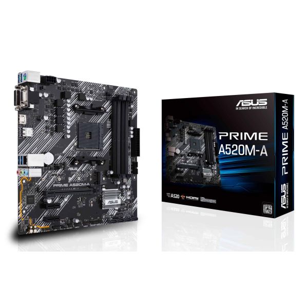 ASUS PRIME A520M-A II/CSM AMD A520 Socket AM4 micro ATX (90MB17H0-M0EAYC)