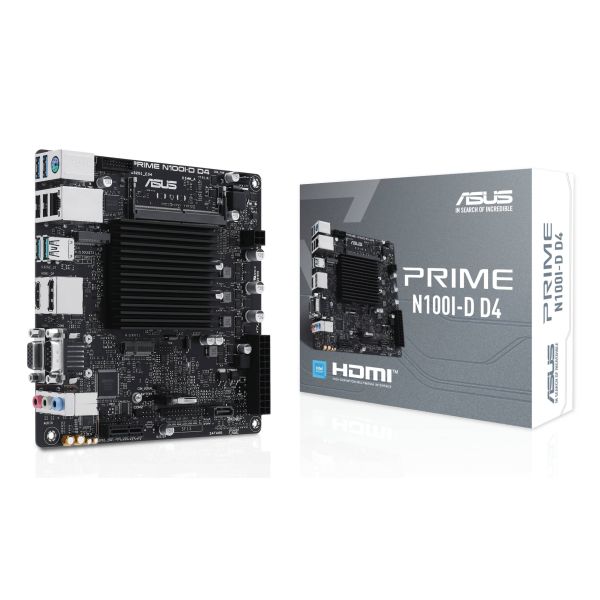 ASUS PRIME N100I-D D4 NA (geïntegreerde CPU) mini ITX (90MB1F70-M0EAYC)