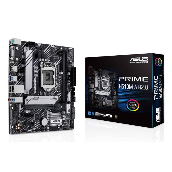 ASUS PRIME H510M-A R2.0 Intel H510 LGA 1200 (Socket H5) micro ATX (90MB1FP0-M0EAY0)