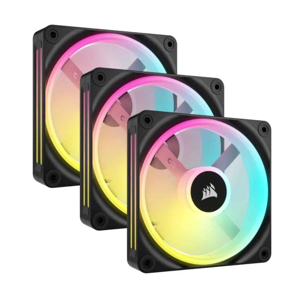 Corsair Air CO-9051002-WW koelsysteem voor computers Computer behuizing Ventilator 12 cm Zwart, Wit 3 stuk(s) (CO-9051002-WW)